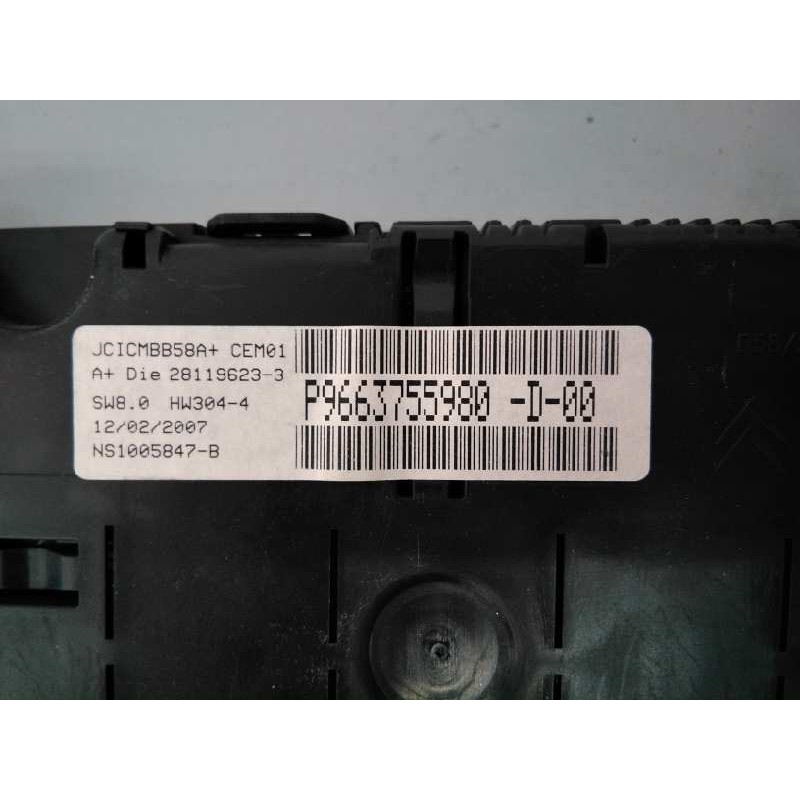 Recambio de cuadro instrumentos para citroën c4 grand picasso exclusive referencia OEM IAM 9663755980  E3-B2-36-2