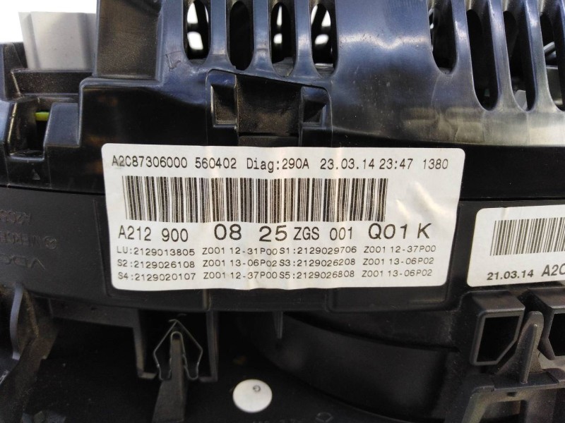Recambio de cuadro instrumentos para mercedes-benz clase e (w212) lim. e 220 bluetec be edition (212.001) referencia OEM IAM A21