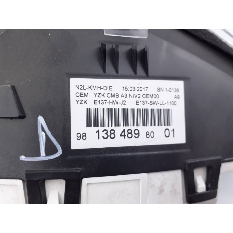 Recambio de cuadro instrumentos para peugeot 2008 (--.2013) allure referencia OEM IAM 9813848980  E3-B2-19-3
