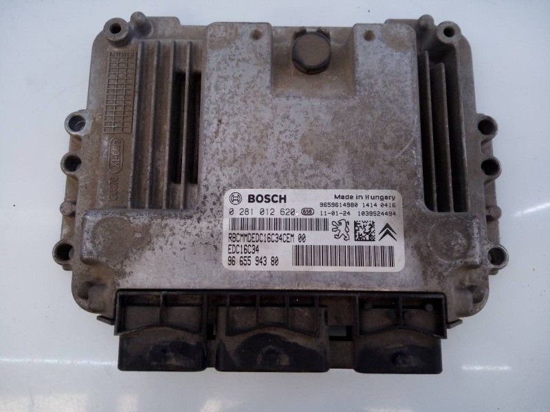Recambio de centralita motor uce para citroën berlingo 1.6 hdi 75 collection familiar referencia OEM IAM 0281012620 9665594380 E