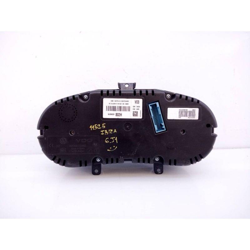 Recambio de cuadro instrumentos para seat ibiza sc (6j1) reference referencia OEM IAM 6J0920802H  E2-A1-23-3