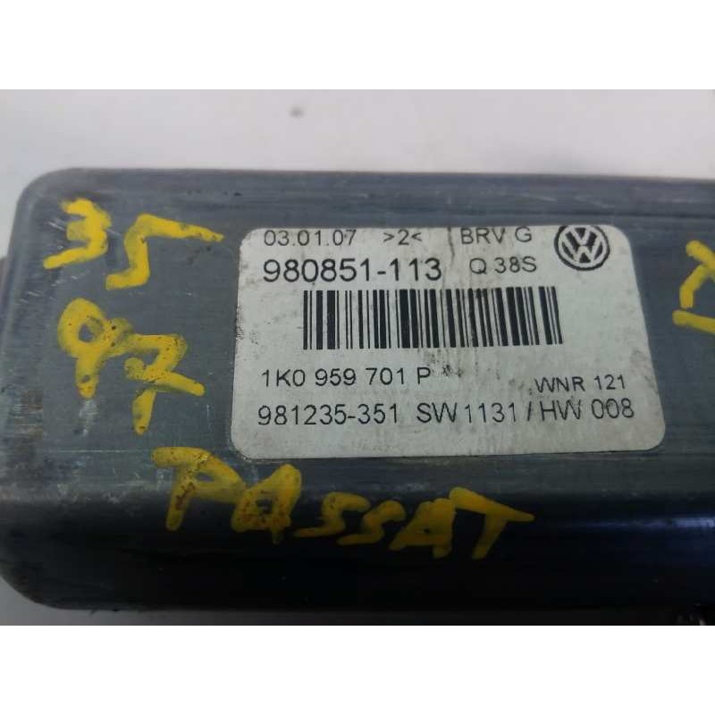 Recambio de motor elevalunas delantero izquierdo para volkswagen passat berlina (3c2) advance referencia OEM IAM 1K0959701P 9808