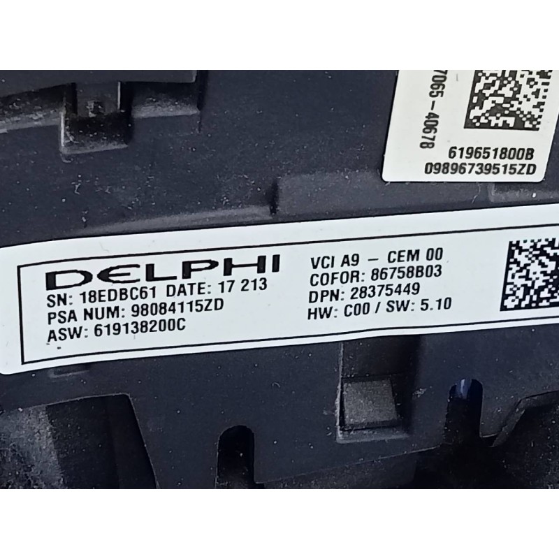 Recambio de volante para peugeot 2008 (--.2013) allure referencia OEM IAM 98084115ZD  E1-A4-51-1