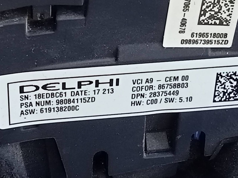 Recambio de volante para peugeot 2008 (--.2013) allure referencia OEM IAM 98084115ZD  E1-A4-51-1