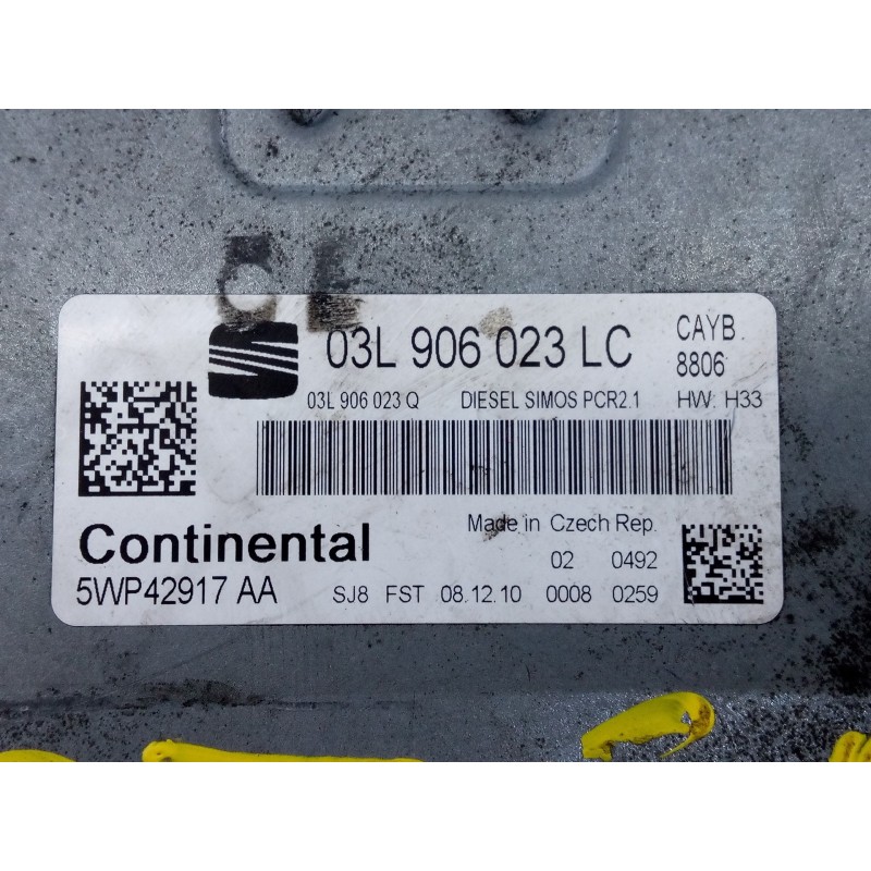 Recambio de centralita motor uce para seat ibiza sc (6j1) reference referencia OEM IAM 03L906023LC 5WP42917AA E2-A1-10-3