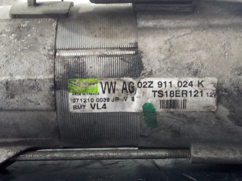 Recambio de motor arranque para seat ibiza sc (6j1) reference referencia OEM IAM 02Z911024K  P3-B8-4-3
