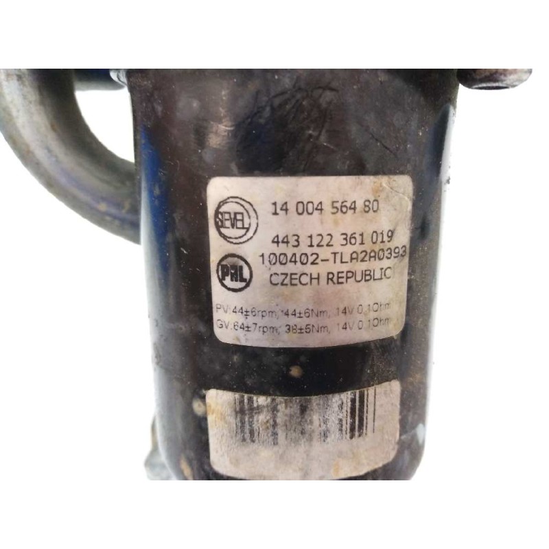 Recambio de motor limpia delantero para peugeot expert kasten furg. referencia OEM IAM 1400456480 443122361019 E1-A4-16-1