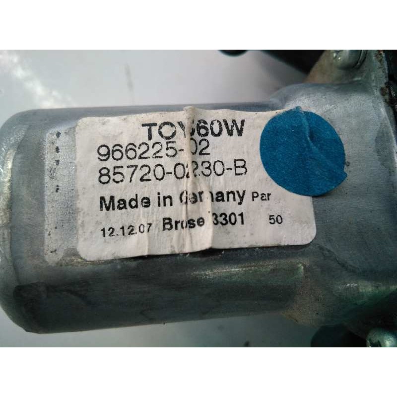 Recambio de elevalunas delantero izquierdo para toyota corolla (e15) luna referencia OEM IAM 8570202020 96622502 E2-B4-55-2