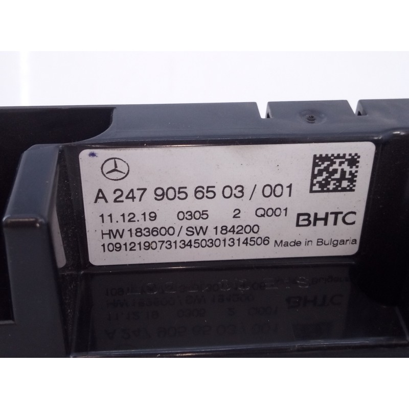 Recambio de mando climatizador para mercedes-benz clase cla (bm 118) shooting brake cla 220 d (118.614) referencia OEM IAM A2479