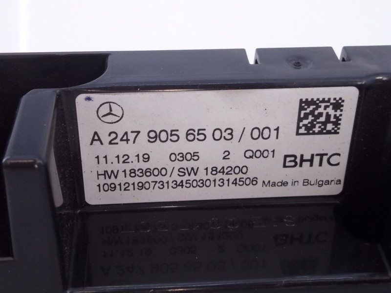 Recambio de mando climatizador para mercedes-benz clase cla (bm 118) shooting brake cla 220 d (118.614) referencia OEM IAM A2479
