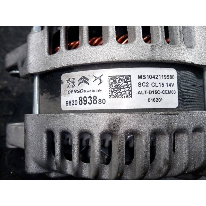 Recambio de alternador para opel crossland x opel 2020 referencia OEM IAM 9820893880  P3-A4-3-4