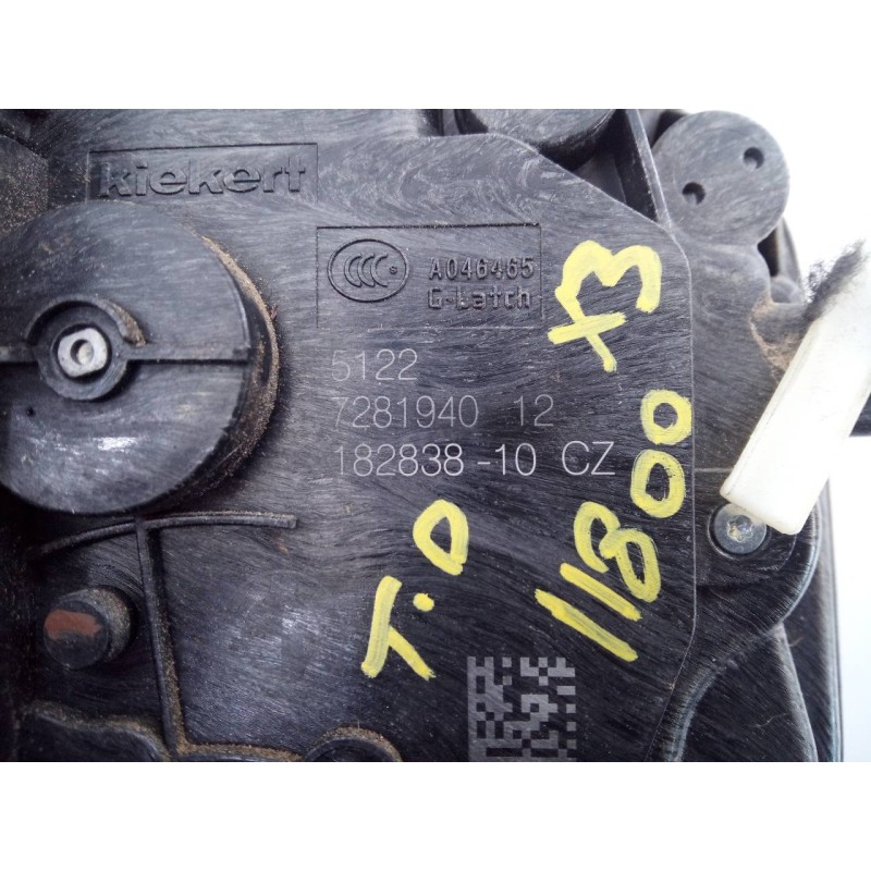 Recambio de cerradura puerta trasera derecha para bmw serie x3 (g01) xdrive20d referencia OEM IAM 728194012 18283810CZ E1-A3-52-