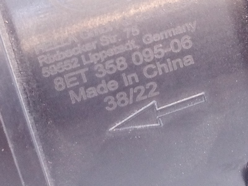 Recambio de caudalimetro para seat leon (1p1) reference copa referencia OEM IAM 8ET35809506  E2-A1-39-7