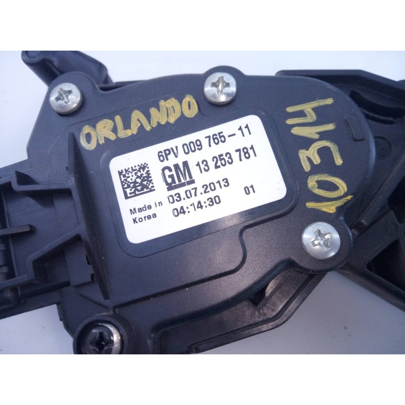 Recambio de pedal acelerador para chevrolet orlando lt+ referencia OEM IAM 13253781  E3-A5-18-4