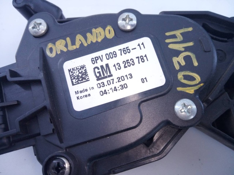 Recambio de pedal acelerador para chevrolet orlando lt+ referencia OEM IAM 13253781  E3-A5-18-4