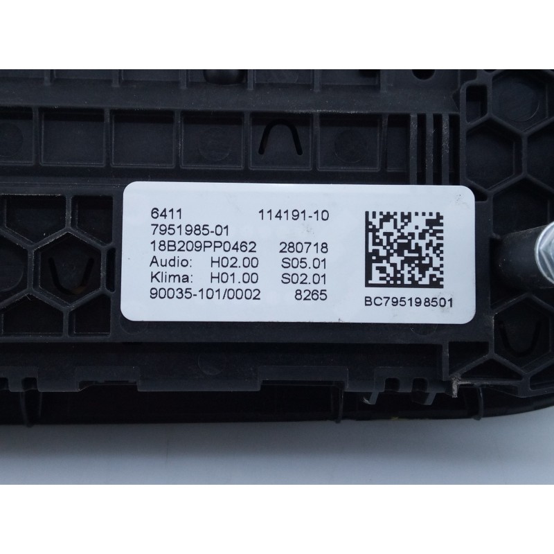 Recambio de mando climatizador para bmw serie x3 (g01) xdrive20d referencia OEM IAM 795198501 BC795198501 E3-A2-32-2