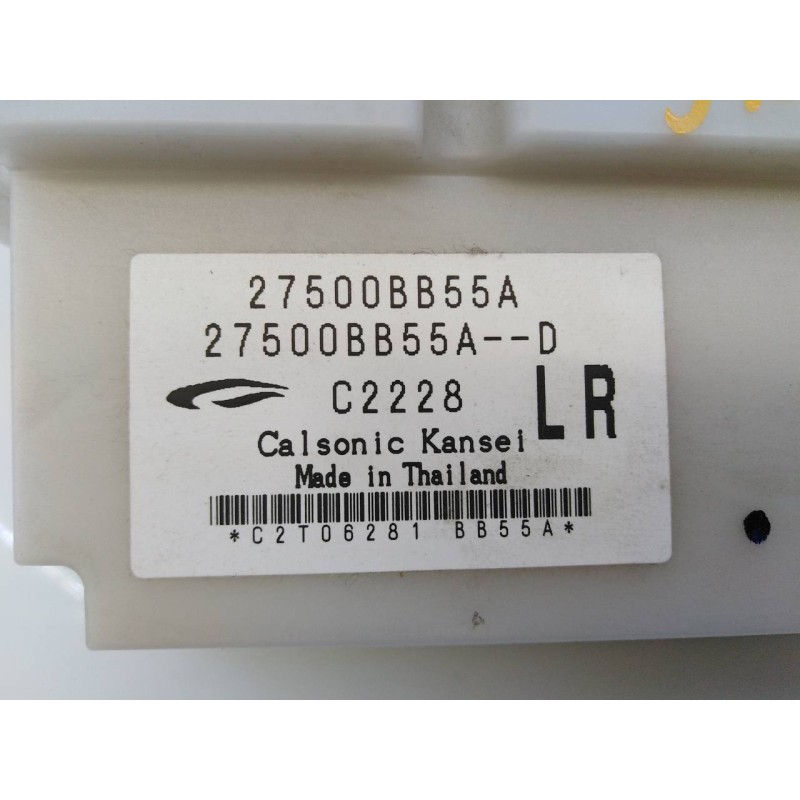 Recambio de mando climatizador para nissan qashqai (j10) tekna sport referencia OEM IAM 2750BB55A  E3-B4-45-4