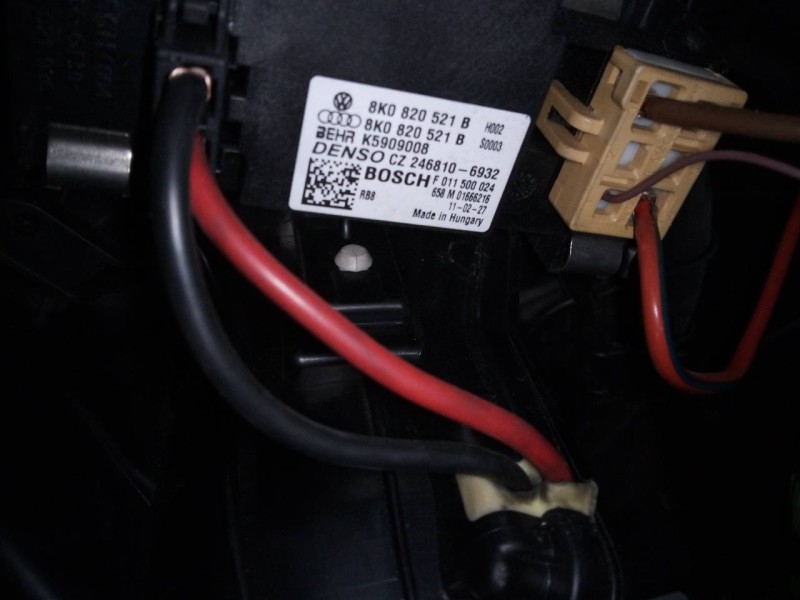 Recambio de ventilador calefaccion para audi a5 cabriolet (8f7) 2.7 tdi referencia OEM IAM 8K0820521B  