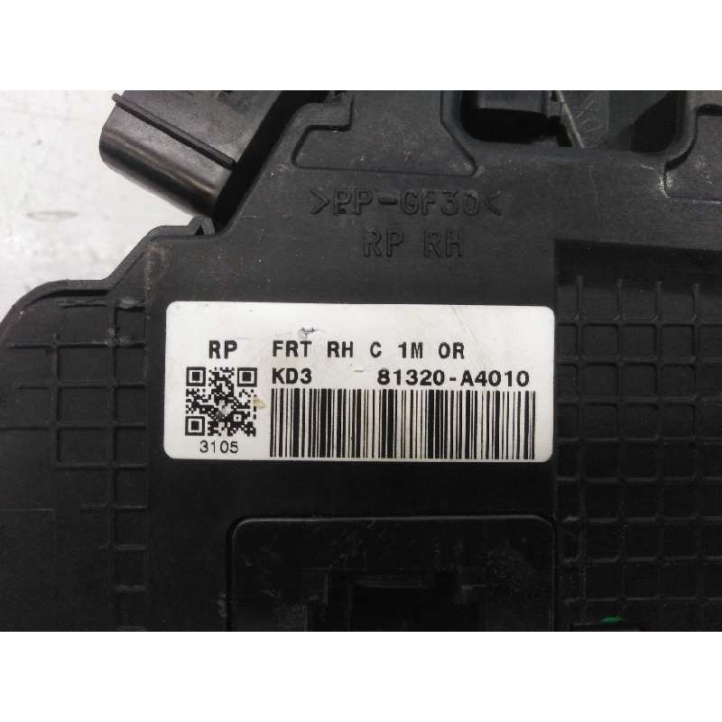 Recambio de cerradura puerta delantera derecha para kia carens ( ) drive referencia OEM IAM 81320A4010  E2-B5-23-1
