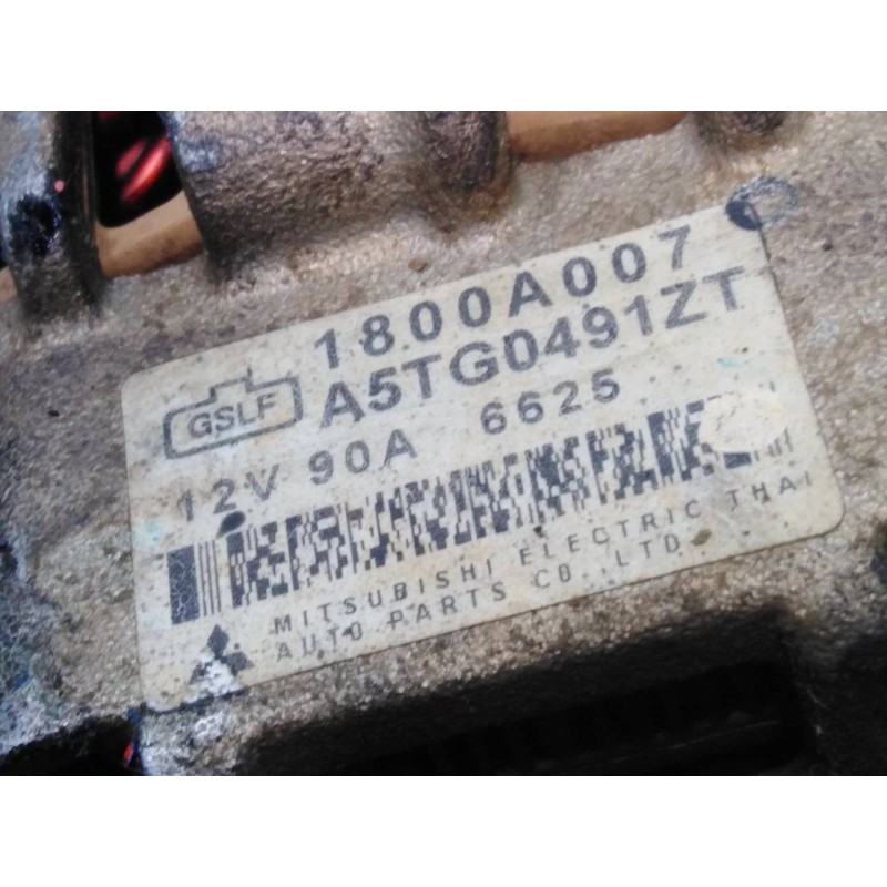 Recambio de alternador para mitsubishi l 200 (ka0/kb0) 2.5 di-d cat referencia OEM IAM 1800A007 A5TG0491ZT P3-A5-5-3