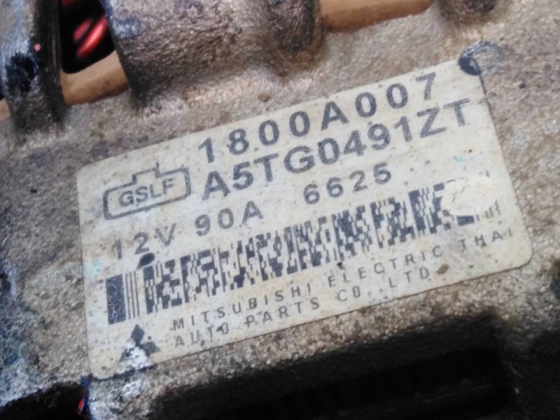 Recambio de alternador para mitsubishi l 200 (ka0/kb0) 2.5 di-d cat referencia OEM IAM 1800A007 A5TG0491ZT P3-A5-5-3