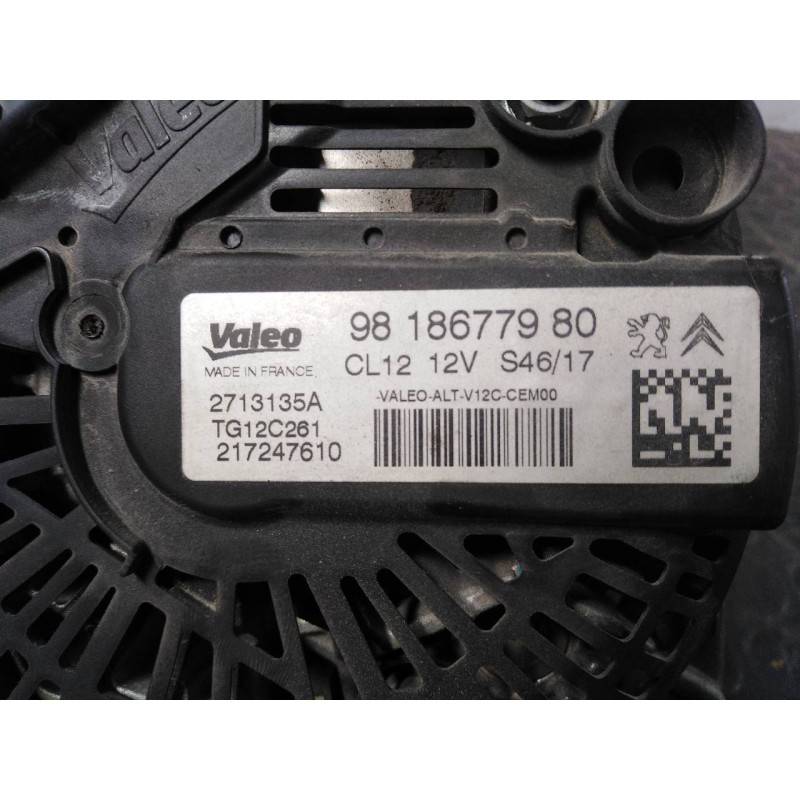 Recambio de alternador para peugeot 2008 (--.2013) style referencia OEM IAM 9818677980  P3-B6-4-1
