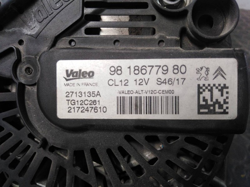 Recambio de alternador para peugeot 2008 (--.2013) style referencia OEM IAM 9818677980  P3-B6-4-1
