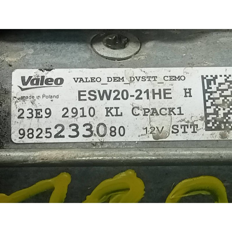 Recambio de motor arranque para citroën berlingo 100 años m referencia OEM IAM 9825233080  P3-B8-19-4