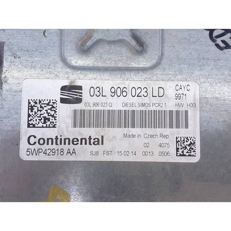 Recambio de centralita motor uce para seat toledo (kg3) style referencia OEM IAM 03L906023LD 5WP42918AA E2-A1-23-4