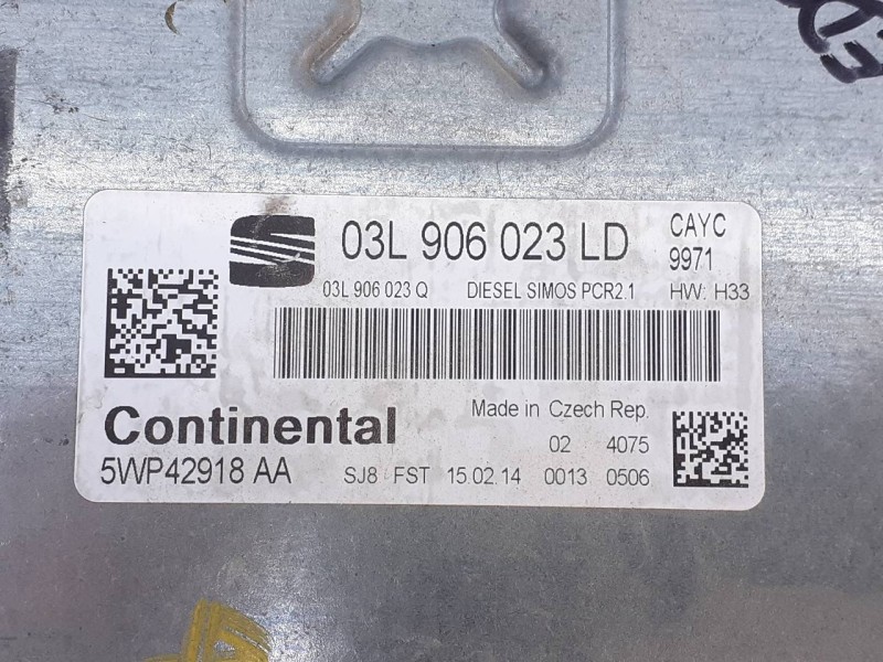 Recambio de centralita motor uce para seat toledo (kg3) style referencia OEM IAM 03L906023LD 5WP42918AA E2-A1-23-4