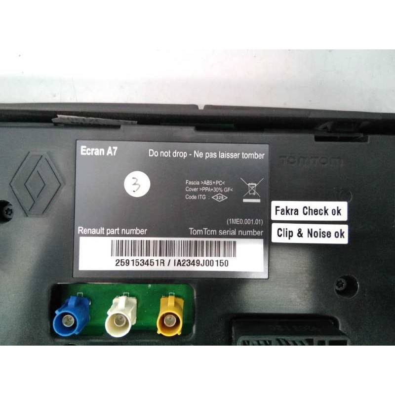 Recambio de sistema navegacion gps para renault megane iii coupe dynamique referencia OEM IAM 259153451R  E2-A1-38-3