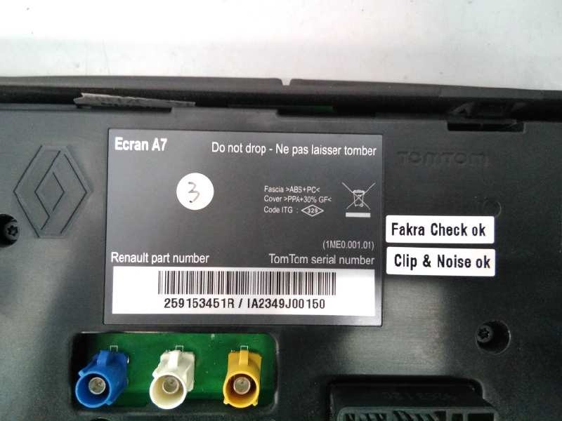 Recambio de sistema navegacion gps para renault megane iii coupe dynamique referencia OEM IAM 259153451R  E2-A1-38-3