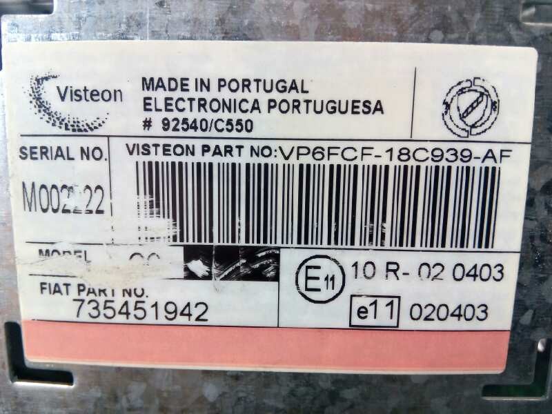 Recambio de sistema audio / radio cd para fiat bravo (198) referencia OEM IAM 735451942  E2-B2-56-1