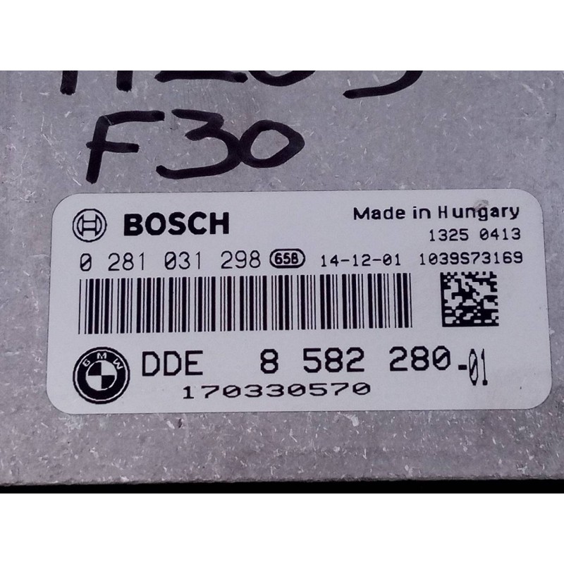 Recambio de centralita motor uce para bmw serie 3 lim. (f30) 316d referencia OEM IAM 858228001 0281031298 E3-A2-25-4