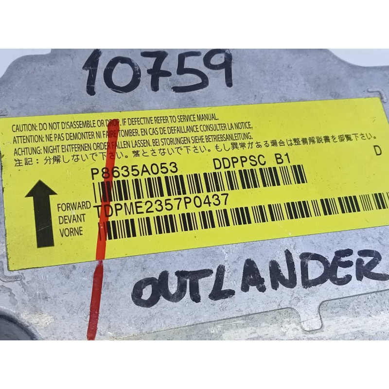 Recambio de kit airbag para mitsubishi outlander (cw0) challenge 4wd referencia OEM IAM P8635A053  E3-A2-18-4
