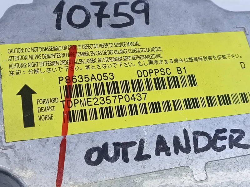 Recambio de kit airbag para mitsubishi outlander (cw0) challenge 4wd referencia OEM IAM P8635A053  E3-A2-18-4