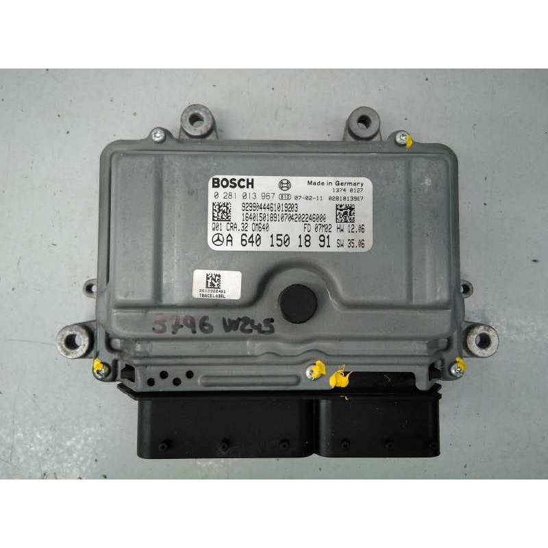 Recambio de centralita motor uce para mercedes-benz clase b (w245) 200 cdi (245.208) referencia OEM IAM A6401501891 0281013967 E