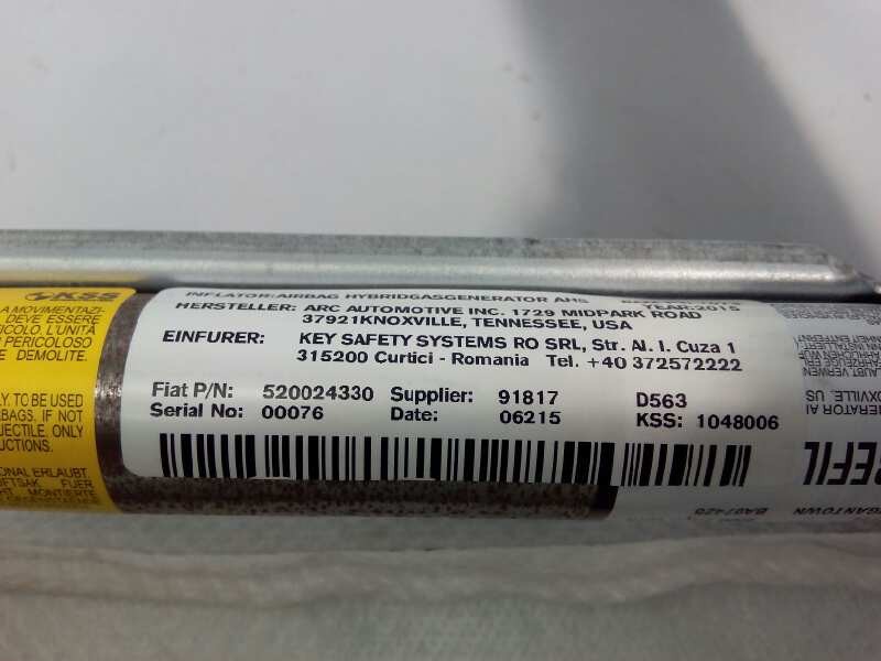 Recambio de airbag cortina delantero izquierdo para fiat 500 l (330) pop star referencia OEM IAM 520024330  E2-B2-60-1