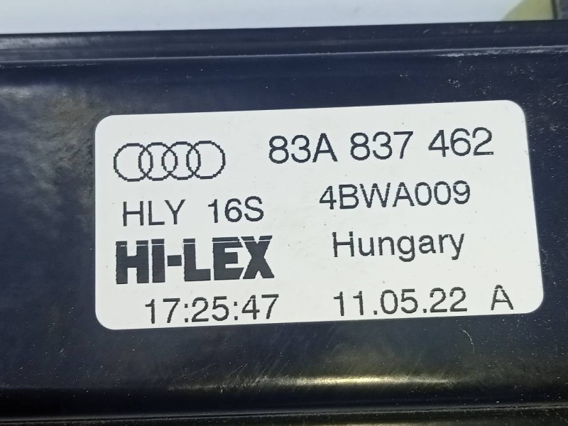 Recambio de elevalunas delantero derecho para audi q3 sportback (f3n) 40 tdi quattro referencia OEM IAM 83A837462 4BWA009 E1-B6-