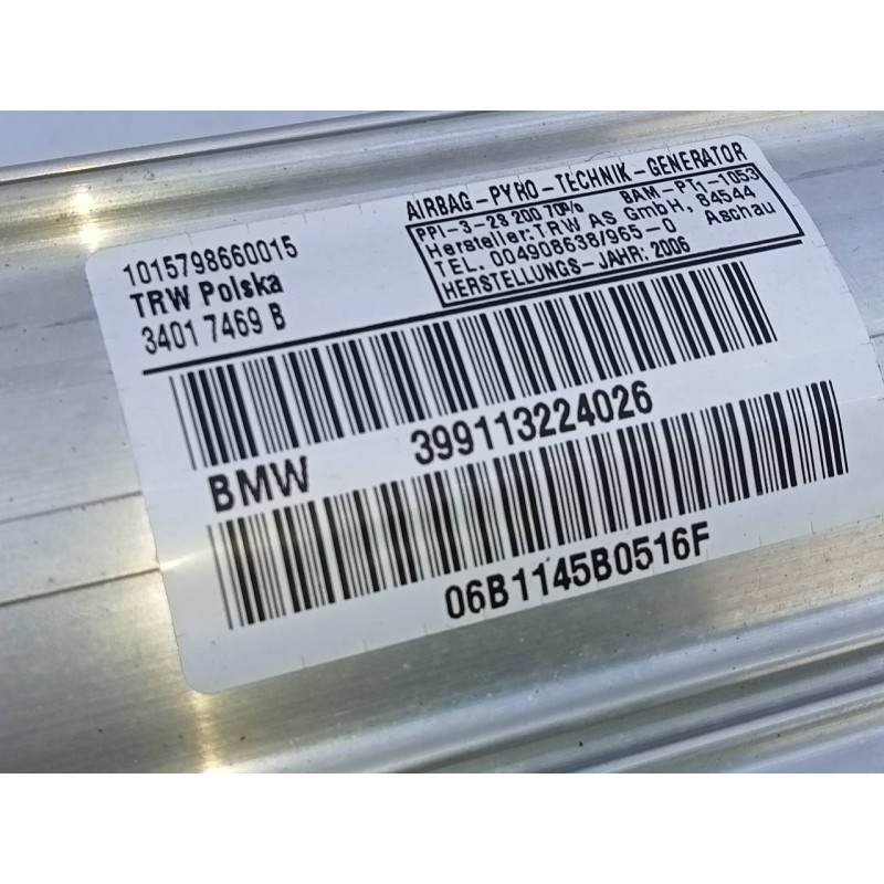 Recambio de airbag delantero derecho para bmw serie 1 berlina (e81/e87) 118d referencia OEM IAM 399113224026  E1-A3-51-2
