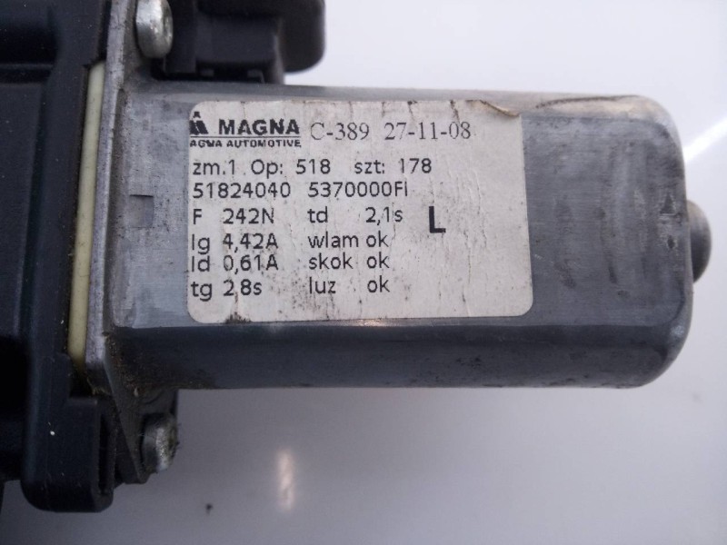 Recambio de elevalunas delantero izquierdo para fiat nuova 500 (150) sport referencia OEM IAM 51824040 5370000FI 