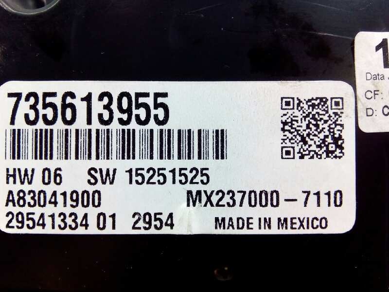 Recambio de mando climatizador para fiat 500 l (330) pop star referencia OEM IAM 735613955 29541334012954 E2-B2-56-2