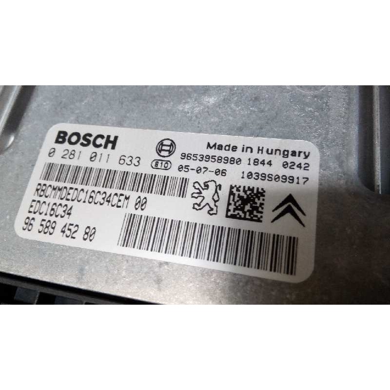 Recambio de centralita motor uce para peugeot 407 st confort referencia OEM IAM 9658945280 0281011633 