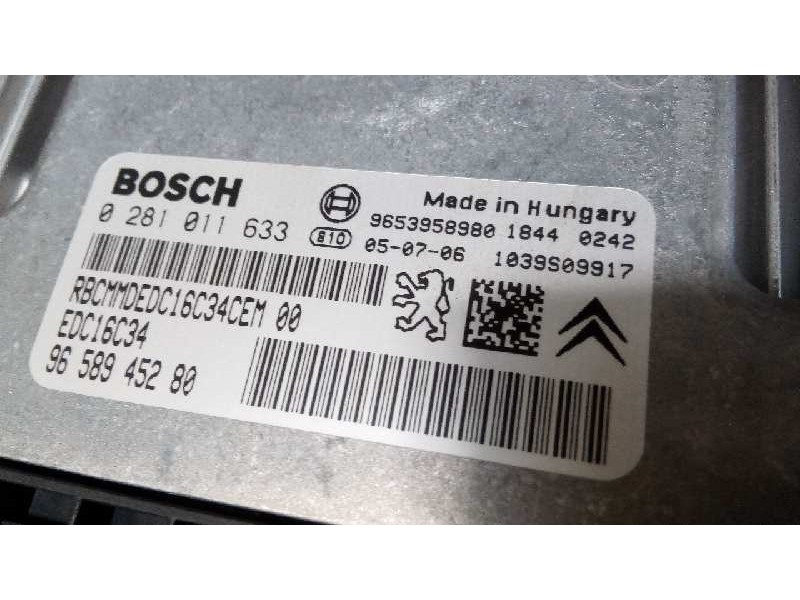 Recambio de centralita motor uce para peugeot 407 st confort referencia OEM IAM 9658945280 0281011633 