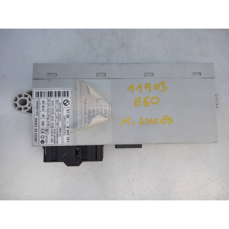 Recambio de centralita luces para bmw serie 5 berlina (e60) 520d referencia OEM IAM 61356943791 5WK49412 E3-A2-24-2