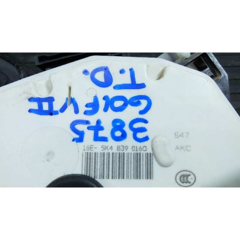 Recambio de cerradura puerta trasera derecha para volkswagen golf vii lim. advance bluemotion referencia OEM IAM 5K48390160  E1-