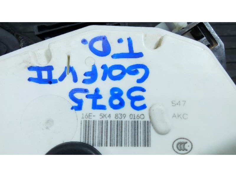 Recambio de cerradura puerta trasera derecha para volkswagen golf vii lim. advance bluemotion referencia OEM IAM 5K48390160  E1-