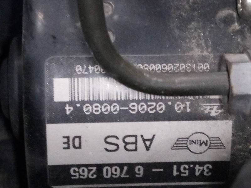 Recambio de abs para mini mini (r50,r53) cooper referencia OEM IAM 34516760265  