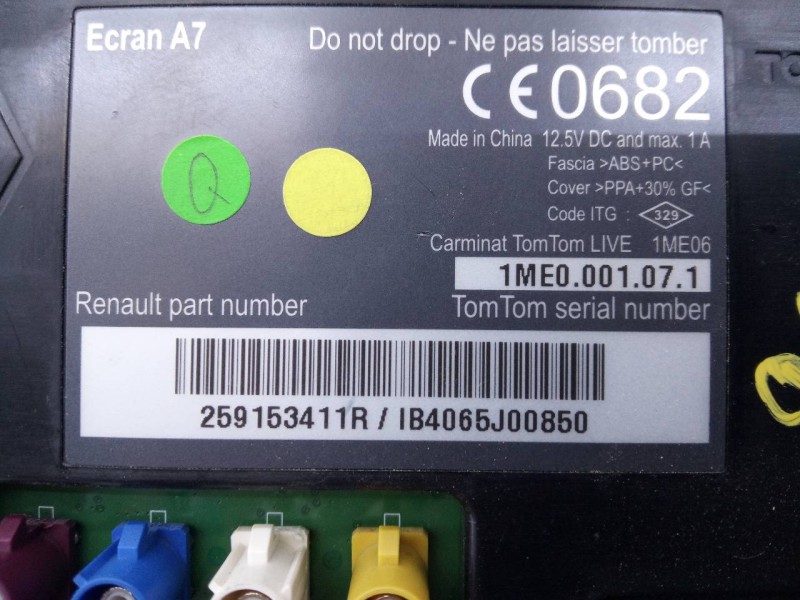 Recambio de sistema navegacion gps para renault megane iii berlina 5 p expression referencia OEM IAM 259153411R 10R0411174 E2-A1