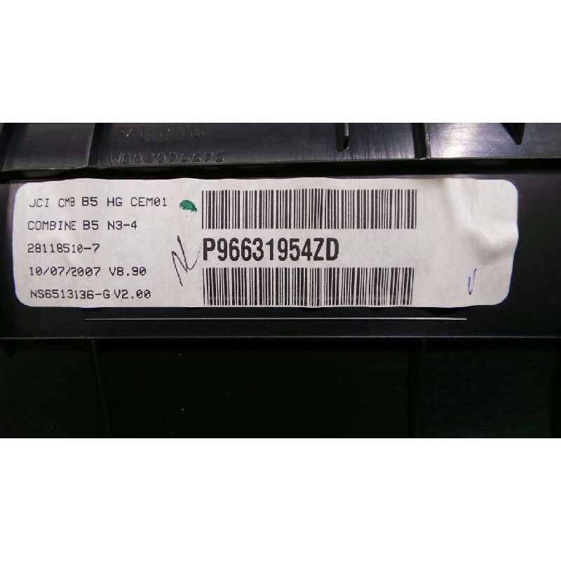 Recambio de cuadro instrumentos para citroën c4 berlina collection referencia OEM IAM P96631954ZD  E1-A4-47-2